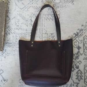 Portland Leather Goods Medium Cognac Tote